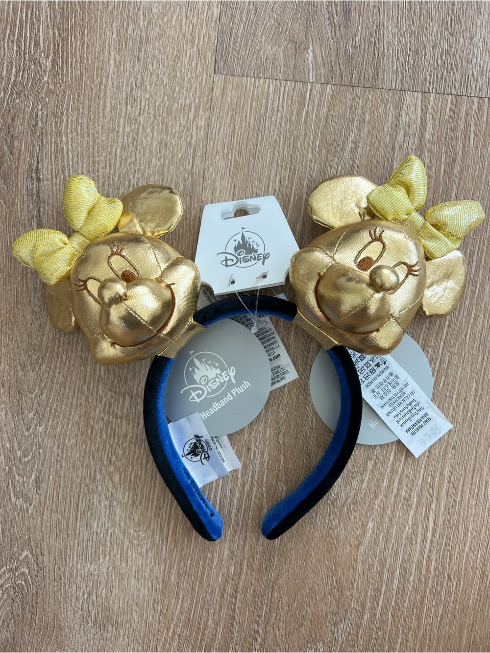 Disney Golden Minnie Plushes Headband